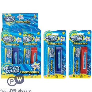 Groovy Tunes Harmonica Cdu Assorted Colours