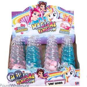 Magical Kingdom Unicorn Horn Squish Toy CDU Assorted Colours