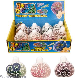 Jokes & Gags Squeezy Gooky Gripper Ball CDU Assorted Colours