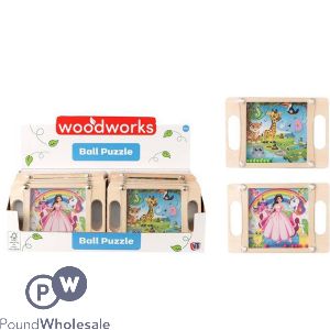 Wood Works Ball Puzzle Game CDU Assorted