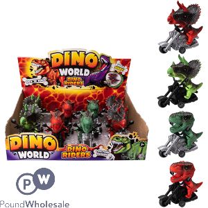 Dino World Rev 'n' Race Friction Power Dino Riders Cdu Assorted