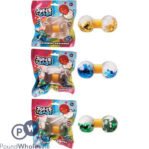 Jokes & Gags Super Stretchy Shimmer Squisher Toy Assorted Colours