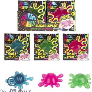 Squishy Squeeze Sugar Splat Squish Toy Cdu Assorted Colours