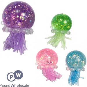 Squish Squeeze Sparkly Jell-i-squish Toy Cdu Assorted Colours