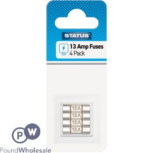 Status 13Amp Fuses 4 Pack