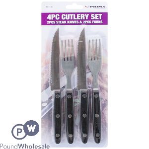 Prima Stainless Steel Steak Cutlery Set 4 Pc