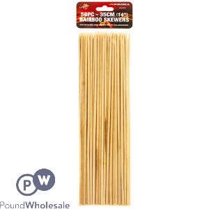 PRIMA BAMBOO SKEWERS 35CM 50 PACK