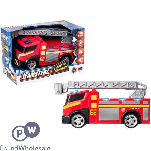 TEAMSTERZ LIGHT UP &amp; SOUND FIRE ENGINE TOY