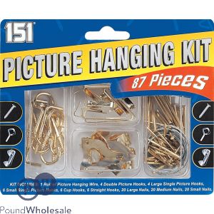 151 87 Piece Picture Hanging Kit