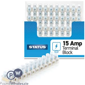 Status 15Amp 12 Way Terminal Block CDU