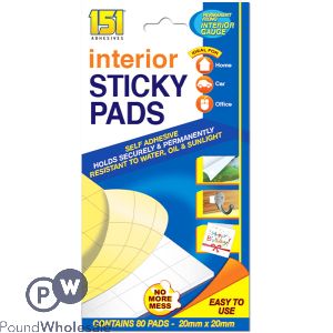 151 Self-adhesive Interior Sticky Pads 80 Pack