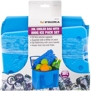 Prima 20L Cooler Bag With 800g Ice Pack Set