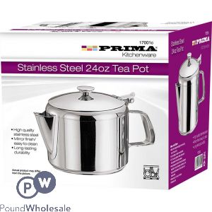 PRIMA STAINLESS STEEL 24OZ TEA POT