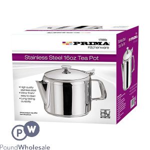 Prima Stainless Steel 16oz Tea Pot 500ml