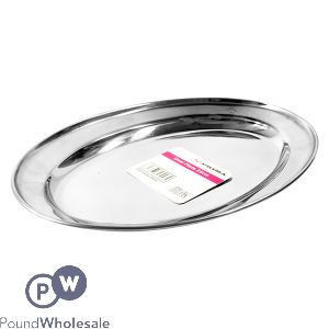 Prima Stainless Steel Oval Plate 25cm