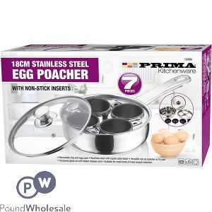 Prima Egg Poacher Set With Non-stick Inserts 7pc