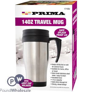 Prima Stainless Steel Travel Mug 14oz