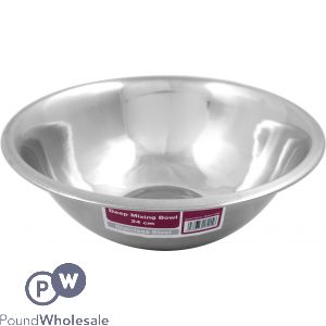 DEEP MIXING BOWL STAINLESS STEEL - 24X9.5CM