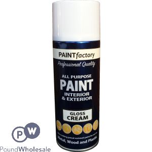 All Purpose Light Cream Spray Paint 400ml (metal,wood And Plastic)