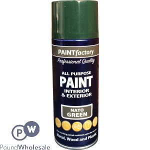 All Purpose Nato Green Spray Paint 400ml (metal,wood And Plastic)