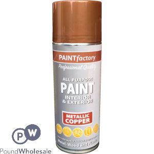 All Purpose Metallic Copper  Spray Paint 400ml (metal,wood And Plastic)