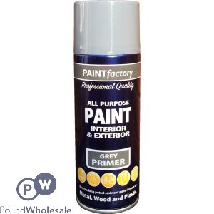 Paint Factory All Purpose Grey Primer Spray Paint 400ml