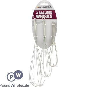 PRIMA BALLOON WHISKS 3 PACK