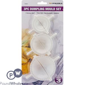 Prima Dumpling Mould Set Assorted Sizes 3 Pack