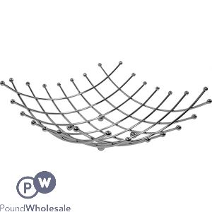 PRIMA CHROME PLATED WIRE FRUIT BASKET 