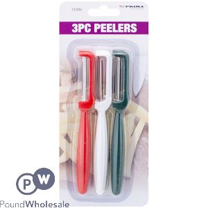 Prima Assorted Colour Peelers 3 Pack