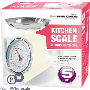 Prima Cream Mechanical Kitchen Scale 5kg