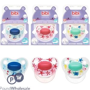 Bibi Happiness 6-16 Months Silicone Soother Cdu Assorted