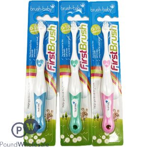 Brush Baby 0-18m Firstbrush Baby Toothbrush Assorted Colours