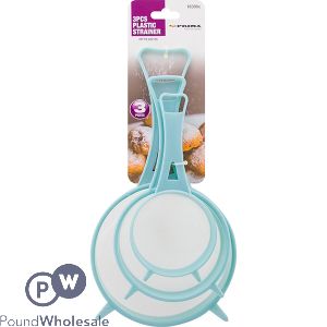 Prima Plastic Strainer Assorted Sizes 3pc