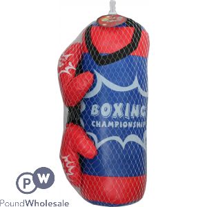Large Pro Boxing Championship Punch Bag And Boxing Gloves With Hanging Hook
