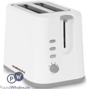 Sabichi 2 Slice Toaster White