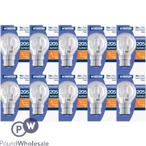 Status 18w=25w Halogen Round Bulb Bc