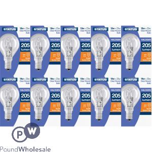 Status 18w=25w Halogen Round Bulb Ses