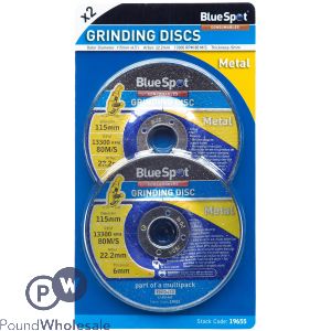 Bluespot Metal Grinding Discs 4.5" X 2