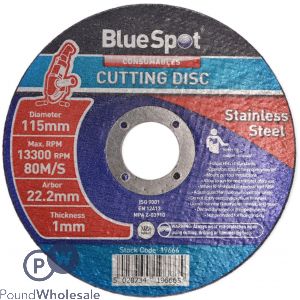 Bluespot Stainless Steel Cutting Disc 4.5"