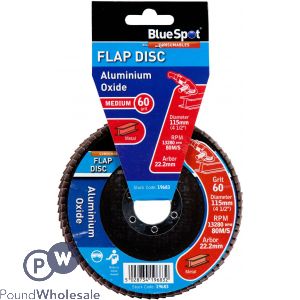 Bluespot 4.5" 60 Grit Aluminium Oxide Disc