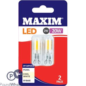 MAXIM G9 CAPSULE LED 2W-20W LIGHT BULB