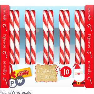 Keep It Candy Christmas Peppermint Candy Canes 10 Pack