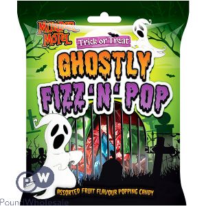 MURDER MOTEL GHOSTLY FIZZ 'N' POP FRUIT POPPING CANDY 25G