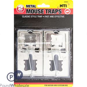 Classic Metal Mouse Traps 2 Pack