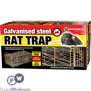 MARKSMAN GALVANISED STEEL RAT TRAP CAGE