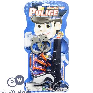 Police Force Pistol Gun Play Set 5pc