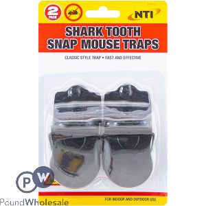Shark Tooth Snap Mouse Traps 2 Pack