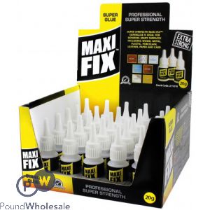 Maxifix Extra Strong Super Glue 20g Cdu