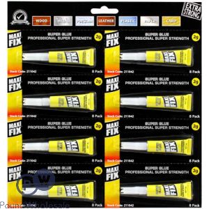 Maxifix Super Strength Super Glue 2g 8 Pack